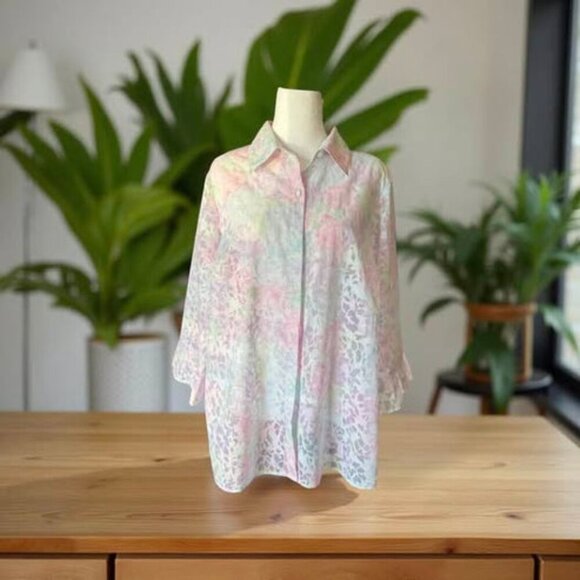 PASTEL MULTI PINK TOP - Picture 1 of 5